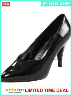 Women's 4 Inch Heel Pump Court Shoe Sleek V-Shape High Quality PU